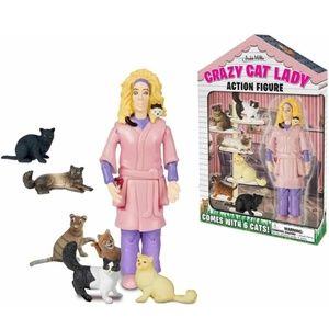 Accoutrements Crazy Cat Lady Action Figure Multicolored, 8"